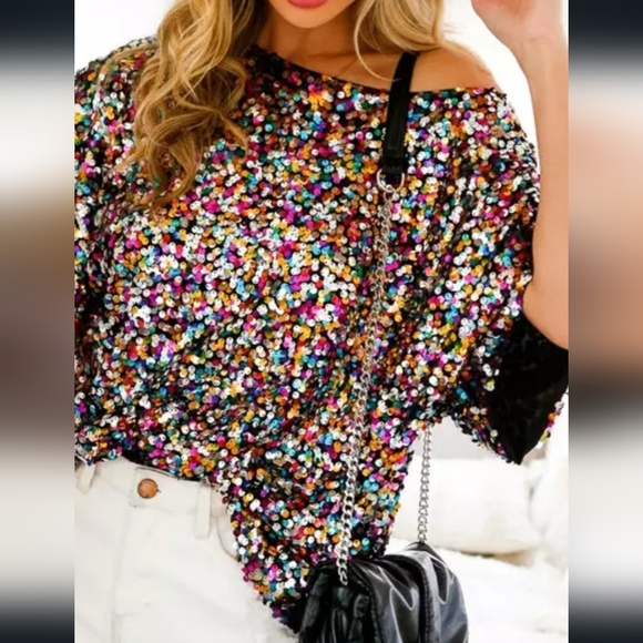 Tops - Bling Fling Sequin Top